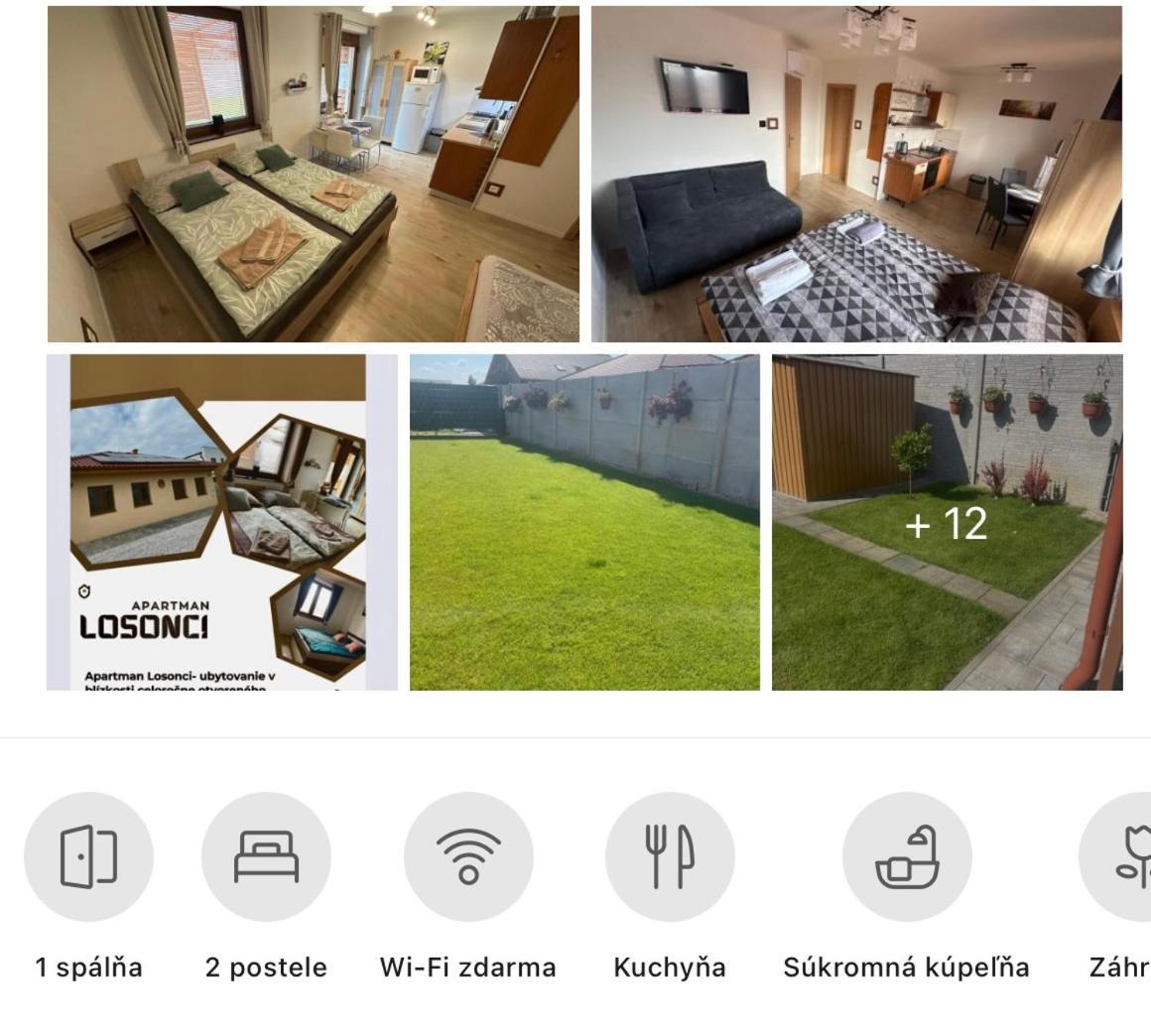 Apartman Losonci Nesvady- Pre 2 Osoby Studio Экстерьер фото